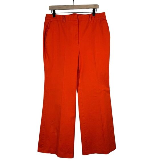 Boden Women's Brompton Bi-Stretch Flare Leg Pants Career Wear Red Size 12 R0425 - Picture 1 of 7